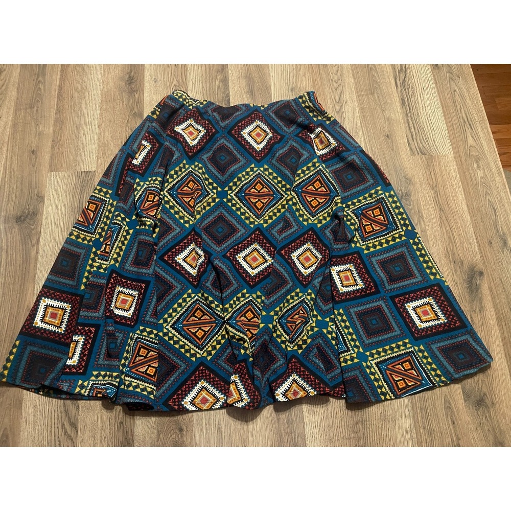 Pretty Young Thing Skirt, Women's Size XL, Blue Multicolor, A-line